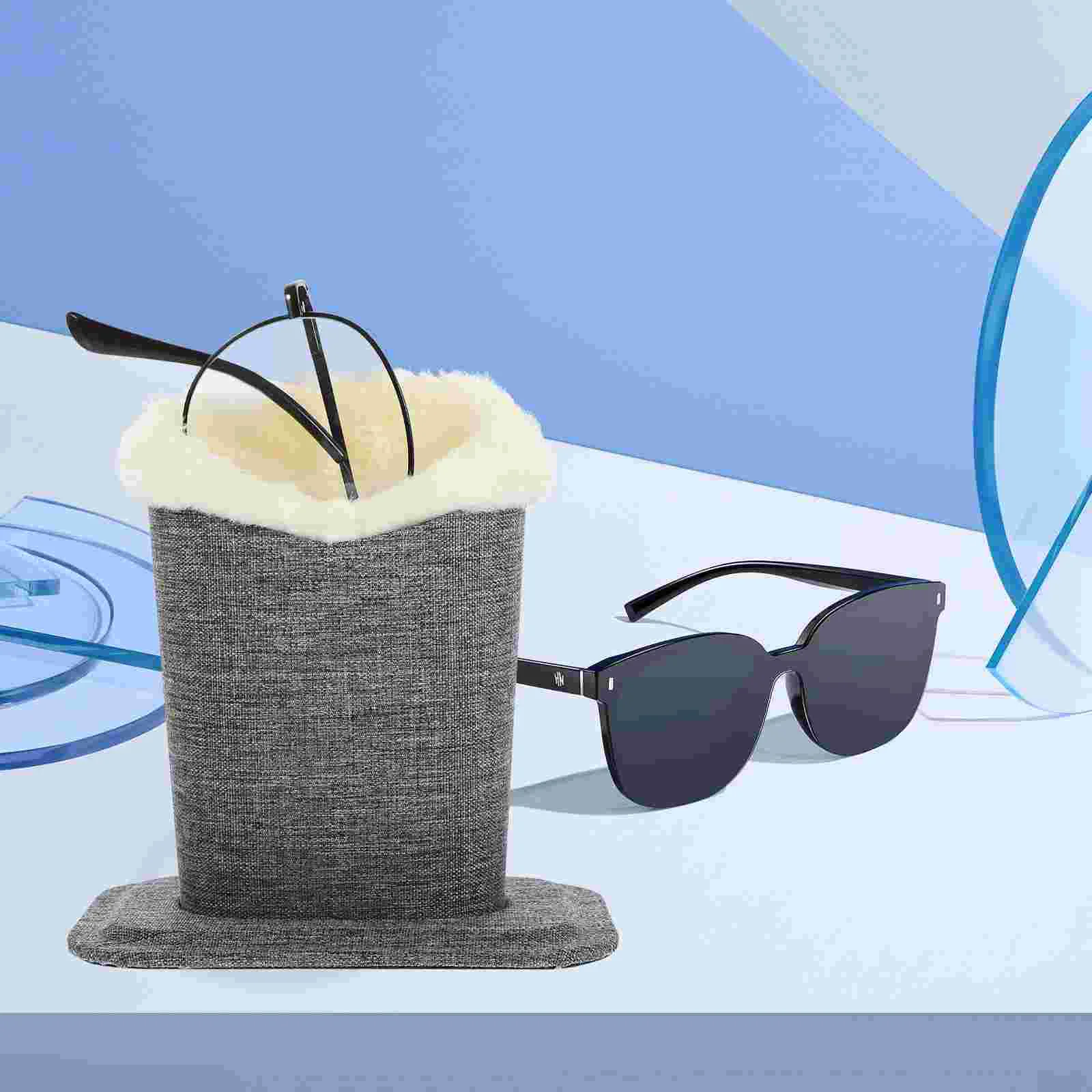 Fabric Glasses Holder Sunglasses Plush Stand Base Store Eyeglasses Holders Stands Supplies