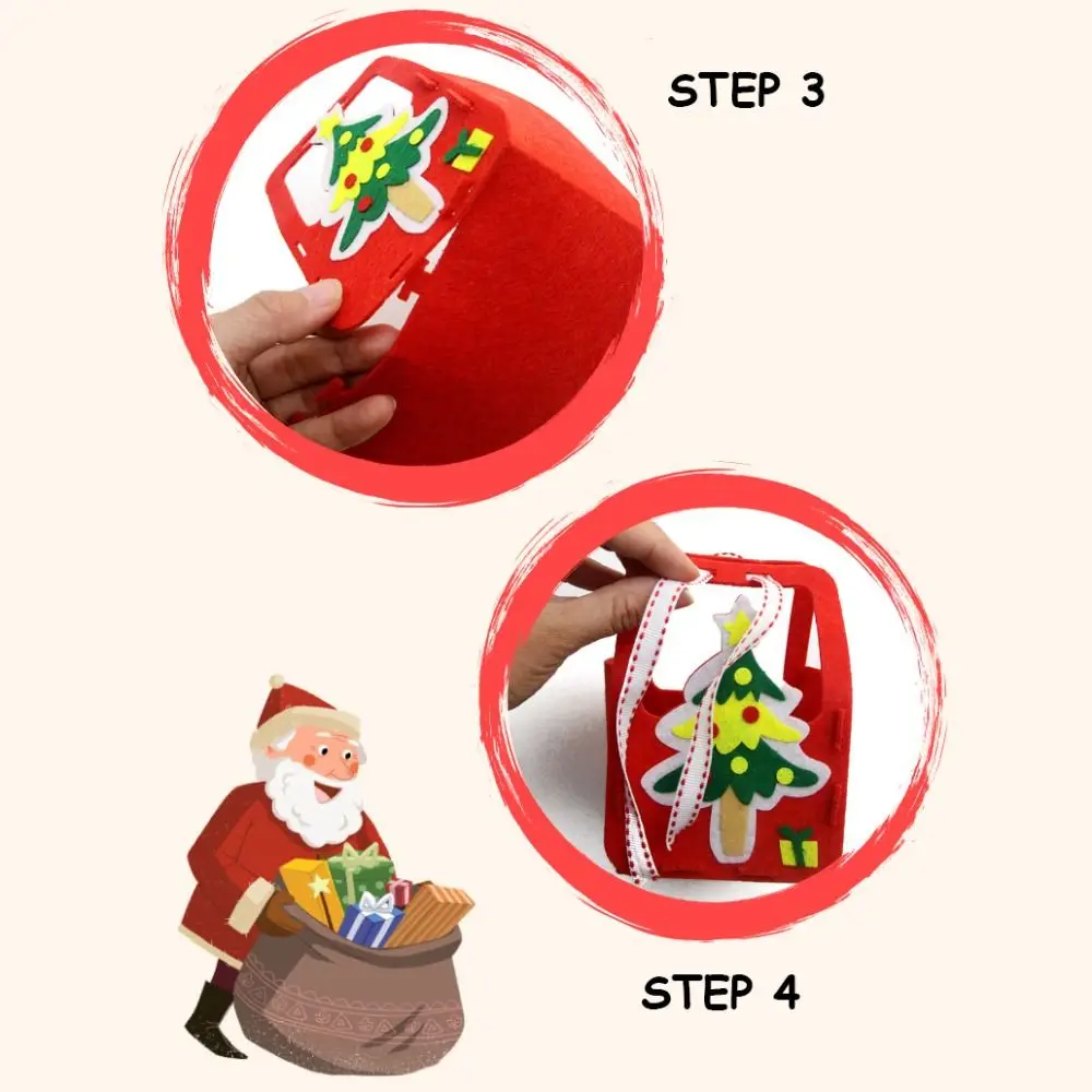 Non-woven Fabric DIY Xmas Candy Bag House Decoracion Snowman DIY Christmas Bag Toy Father Christmas Christmas Tree