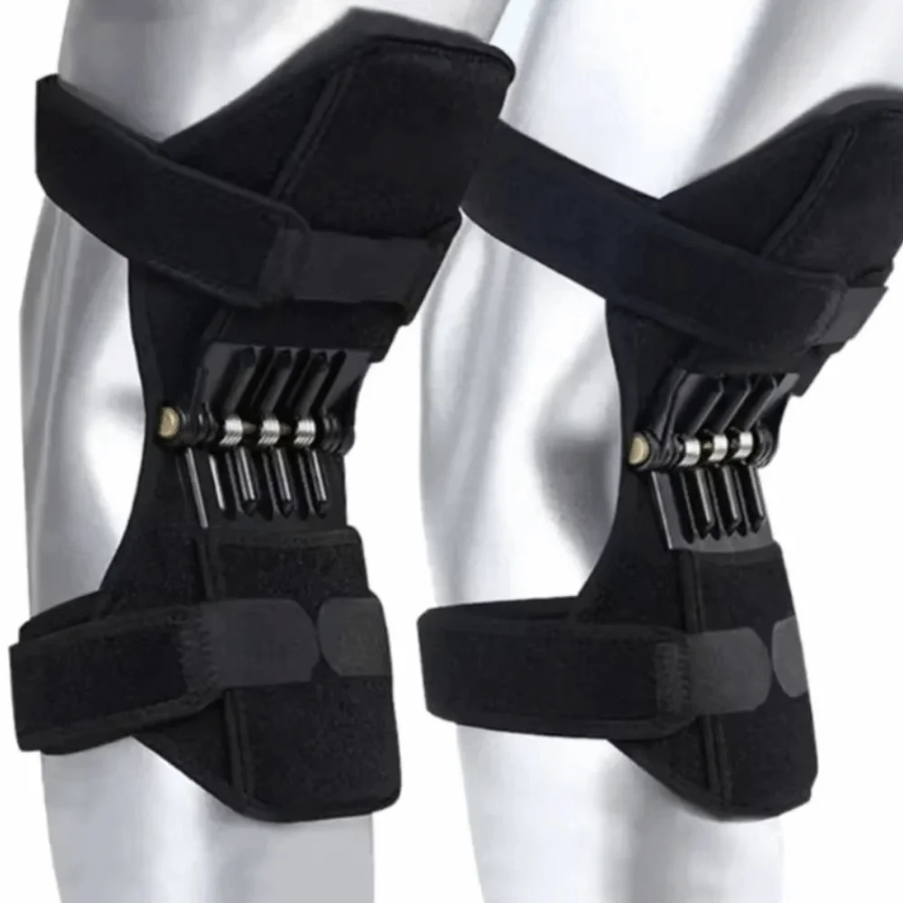1/2PCS Rebound Spring Knee Protection Boosters Non-Slip Fixed Booster Support Knee Pads Breathable Knee Braces Sports