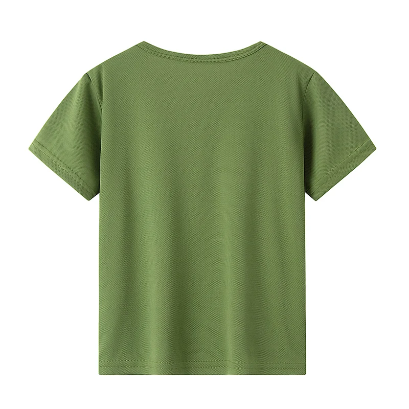2/4-teiliger Sommer-Kinder-Mehrfarben-Kombination, schnell trocknender Sportanzug, kurzärmeliges T-Shirt für Jungen und Mädchen, vielseitige Shorts – Detail 19