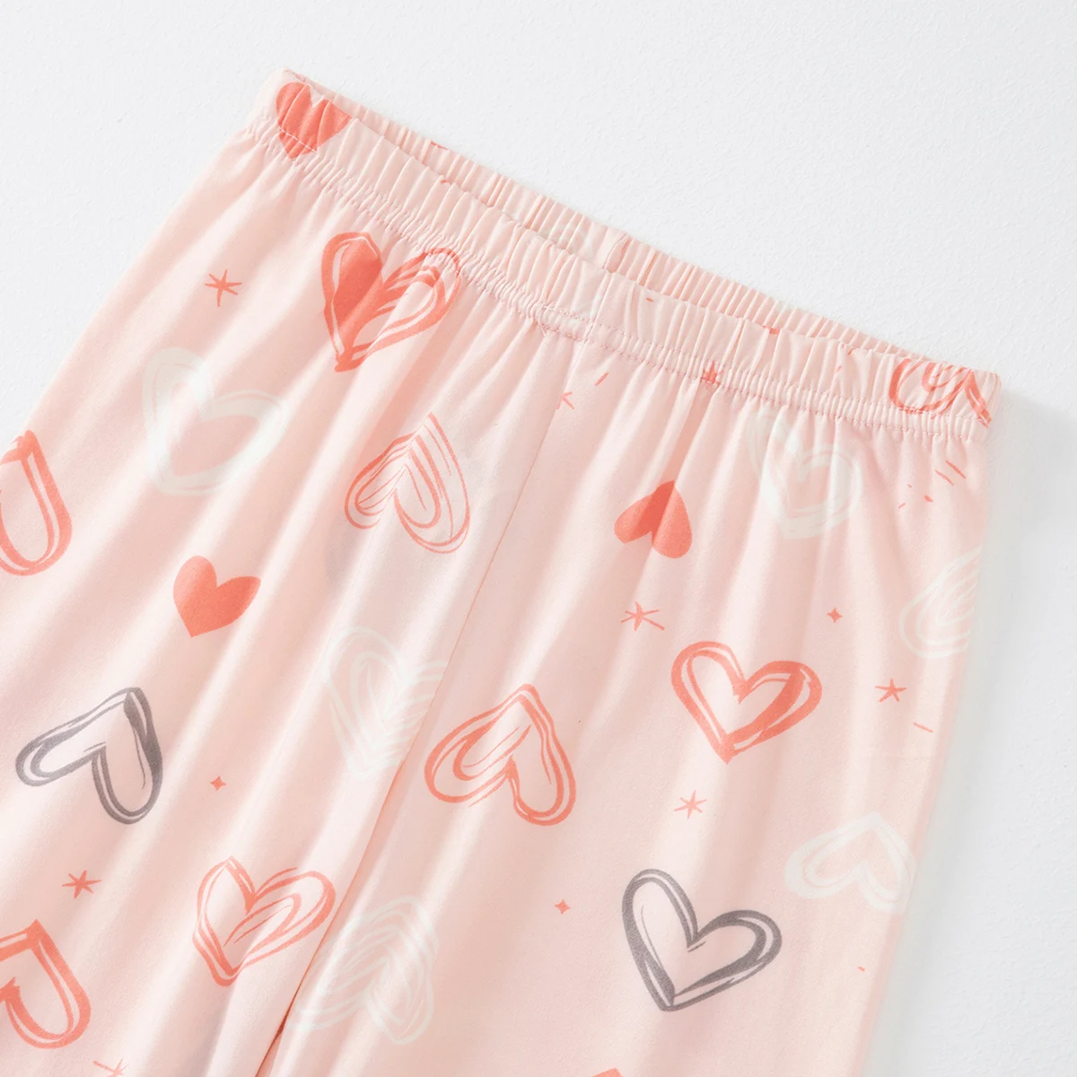 2-teiliges Herbst- und Winter-Set für Kinder mit süßem Liebesmotiv, bestehend aus langärmeligem Oberteil und Hose, bequeme Freizeitkleidung und Schlafanzug für Mädchen. – Detail 11