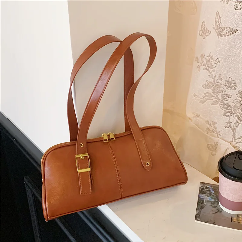 

2025 Niche Bowling Bag, Vintage Top Handle Purse for Women, Spacious Shoulder Crossbody, Aesthetic Day to Night Tote