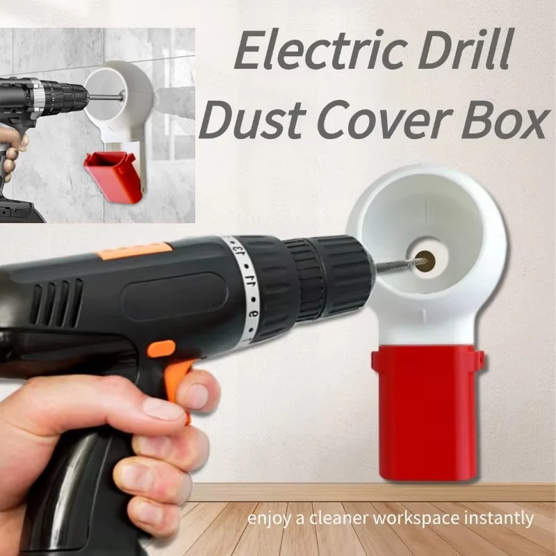 1/ 3Pcs Drill Dust Collector With Rotating Joint, Electric Drill Dust Cover,Bottle Ash Bowls,Dust Catcher Tool For Wall Drilling
