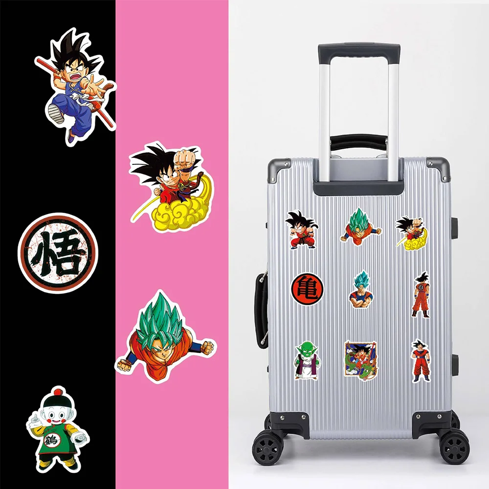 10/30/50pcs Dragon Ball Z Anime Stickers Cool Cartoon Son Goku Decals DIY Kids Toy Phone Skateboard Diary Graffiti Sticker Decor