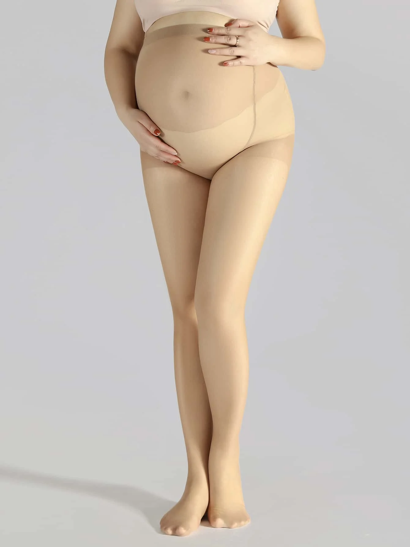 1/2/3 sets hoge stretch strakke broeken voor zwangere vrouwenbuik, modieuze dunne zijden kousen en panty's