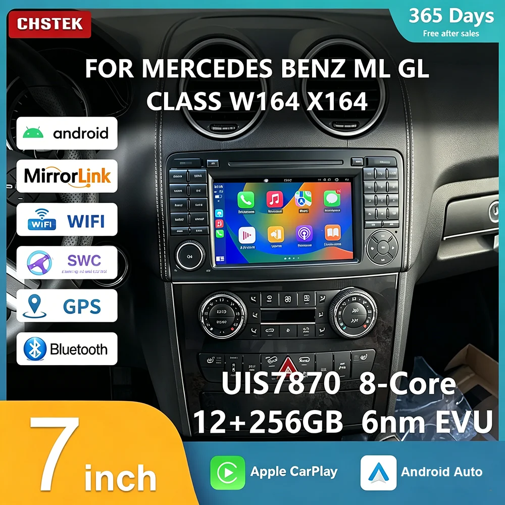 CHSTEK Android car Radio For Mercedes Benz M-Class W164 GL-Class X164 ML300 ML350 ML450 ML500 GL320 GL350 GL450 GL500 2005-2012