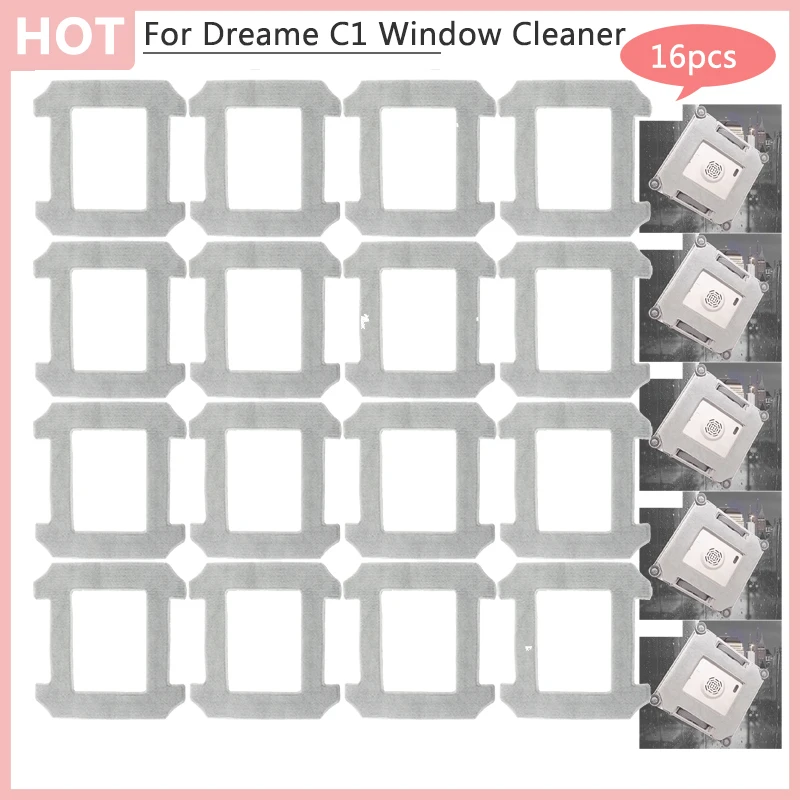 Remplacement pour Xiaomi Dreame C1 nettoyeur de vitres chiffons pièces de rechange nettoyage de vitres vadrouille tissu accessoires aspirateur Portable