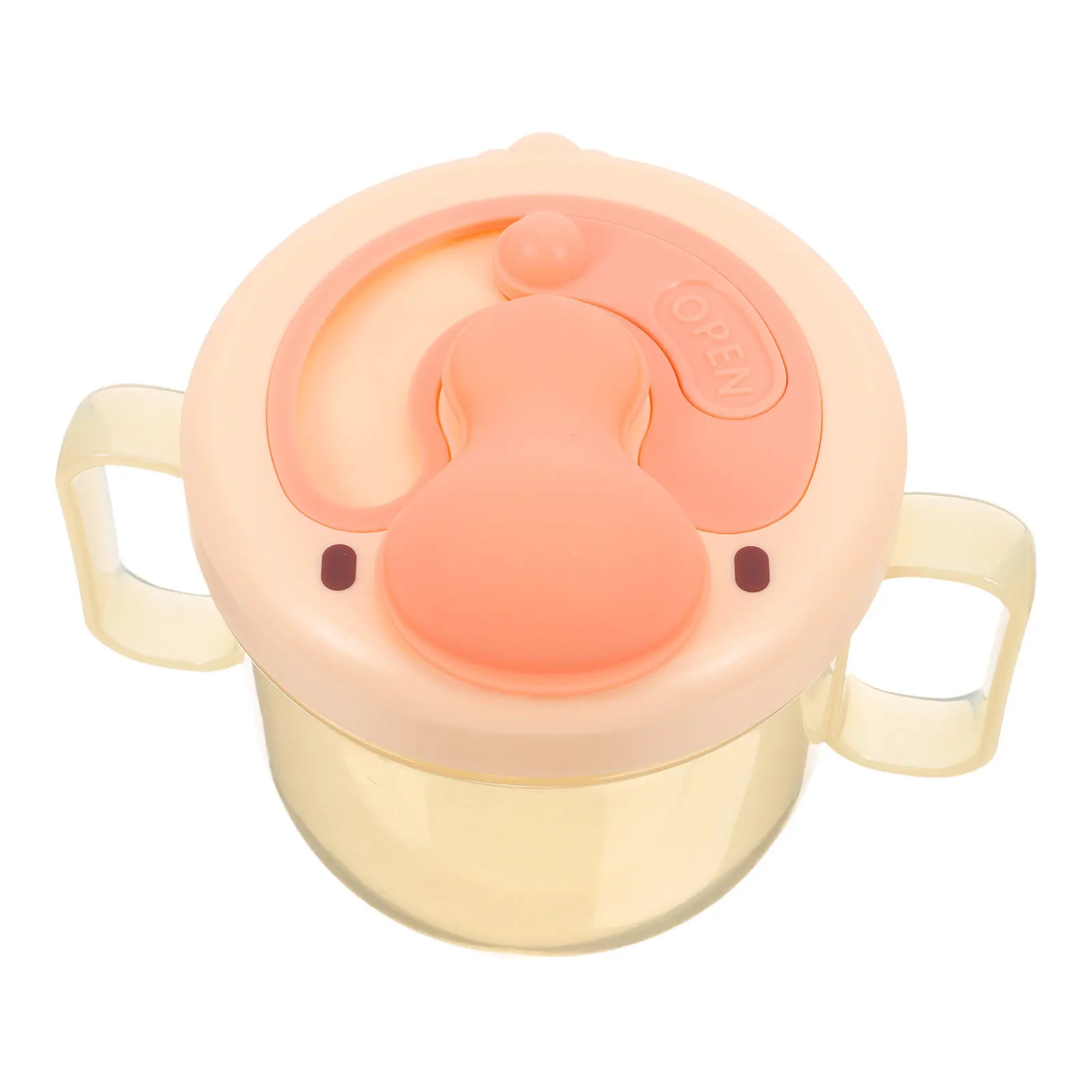 Spill Proof Straw Toddler Silicone Drinking Baby Sippy With Handle No Spill Water Bottle For Elderly Adult Dysphagia