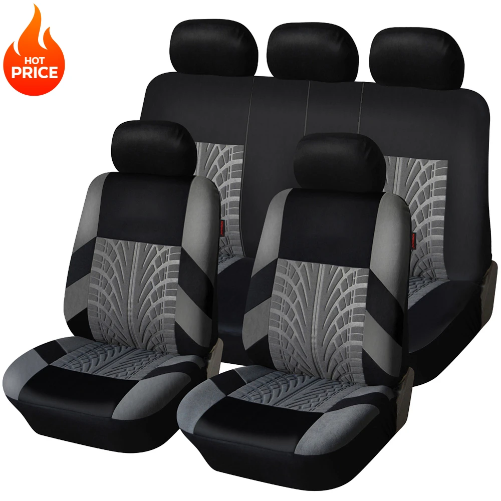 Brand Embroidery Car Seat Cover Set Front Split Rear Seat Suitable for Car Universal SUV Sedan Van Car Interior Cover