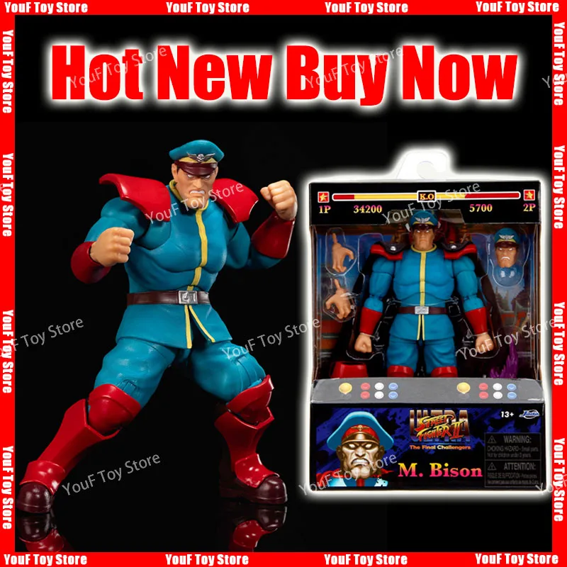 Hot New Jada Toys M.Bison The Final Challengers Action Figure Collection Model Doll Kid Toy Christmas Halloween Birthday Gift