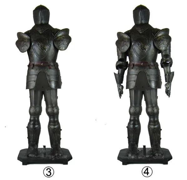 European Style Medieval armor Knight Model Bar Western Restaurant Decorated with Ancient Roman Artifacts armor Knight Sculptures