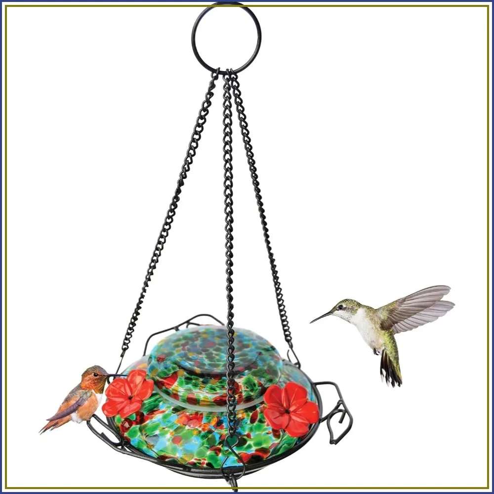 

Top Fill Hummingbird Feeder, Easy Clean & Refill, 8 oz Capacity