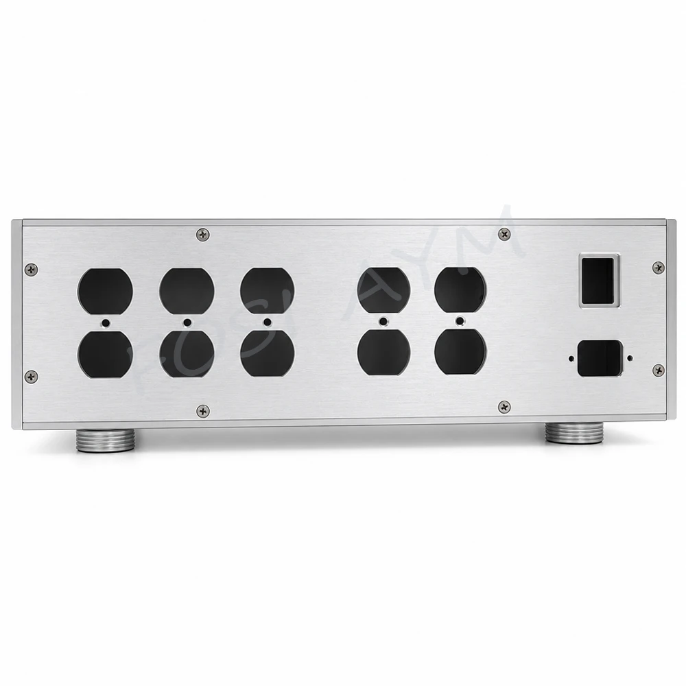 430x130x324mm FOSI AYM  Full Aluminum HiFi Power Filter US Outlet Power Amplifier Preamp DIY Audio Chassis Case