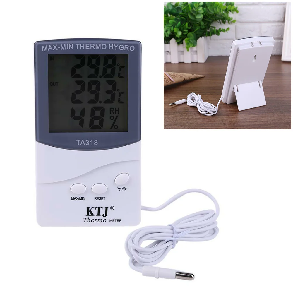 Hygrometer & LCD Displayed Dual Functionality Device Model TA318 for Quick Environmental Checks at Home or Work