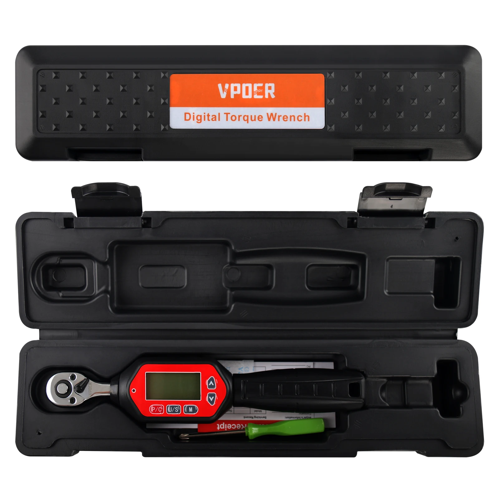 1/4-inch Drive 0.3-10 Nm Digital Torque Wrench , 0.22-7.37 ft-lbs (2.65-88.5 inch pound) with Buzzer & LED, Calibrated