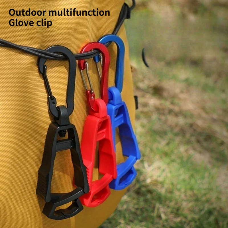 1PC Multifunctional buckle clip camping tool clip glove clip quick buckle backpack plug-in opening hanging hat