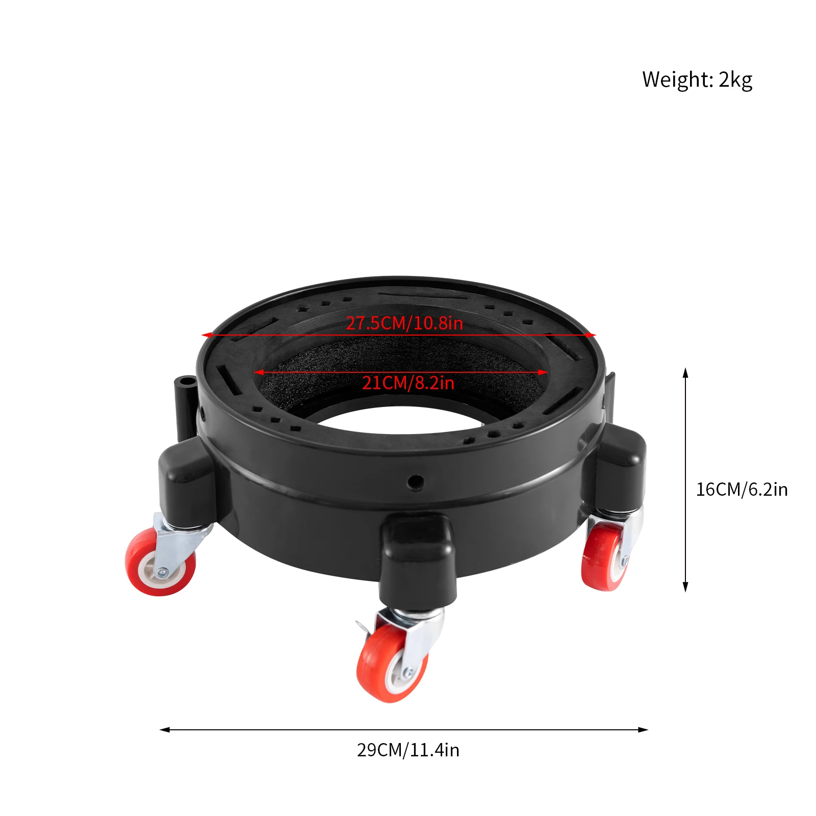 PPF Window Tint Keg Rolling Dolly Removable Bucket Base With 360° Rotatable Wheels Fit Car Sprayer Tank Auto Wrap Water Tank