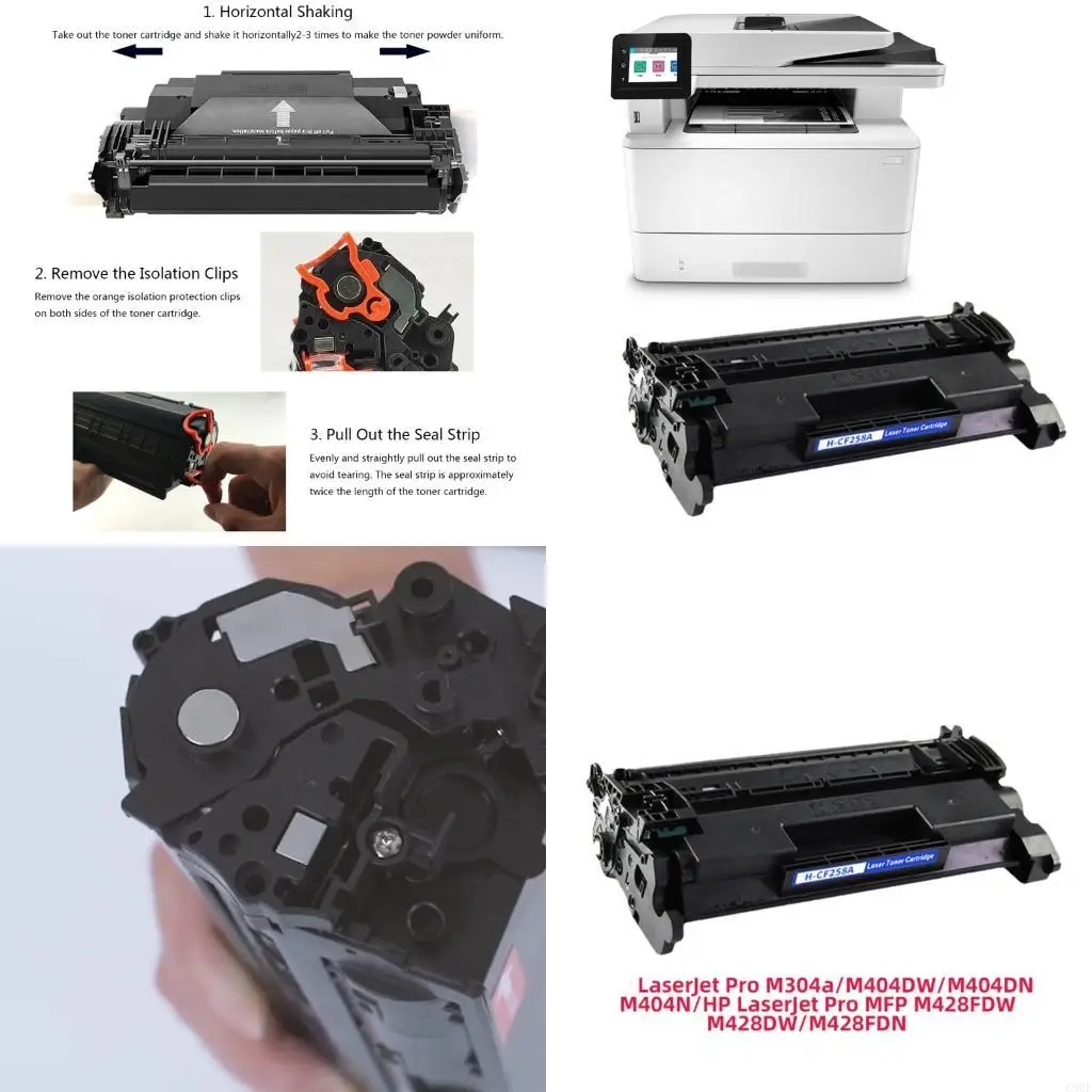 

C90F превосходный картридж с полипропиленовой порошкой для CF258A Printer Smooth Office Printing Rolate