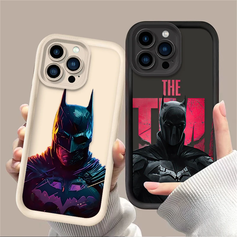 Luxury Bat Spider BatMan Phone Case for iPhone 16 ProMax 15 14 13 12 11 Pro Max XS X XR 8 7 Plus SE 2020 Soft Silicone Cover