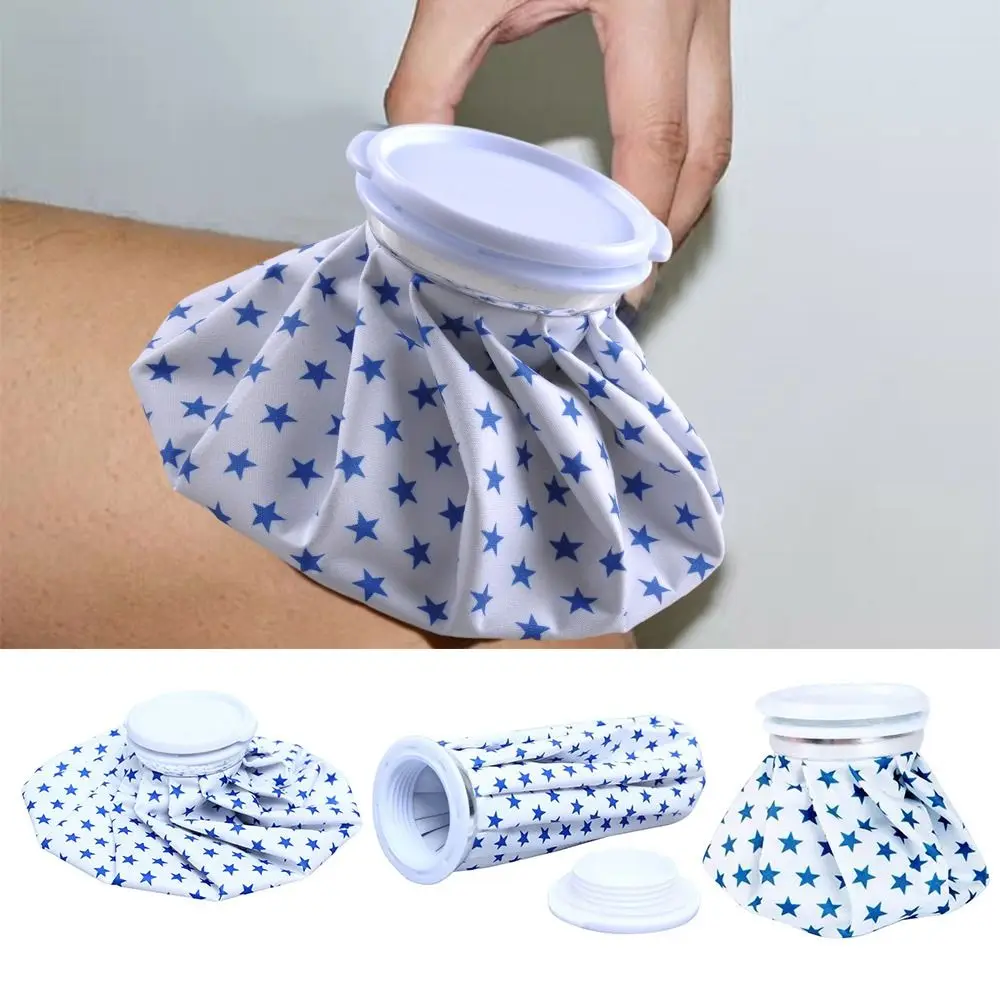 Portable Polyester Ice Bag 6/9/11inch Reusable Heat Pack Breathable Pentagram Printed Cold Pack Sports Injury