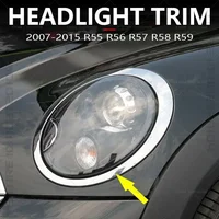 Para 2007-2015 R55 R56 R57 R58 R59 Mini Cooper Clubman Hatchback Roadster faro embellecedor anillo cubierta de bisel 51137149905 51137149906