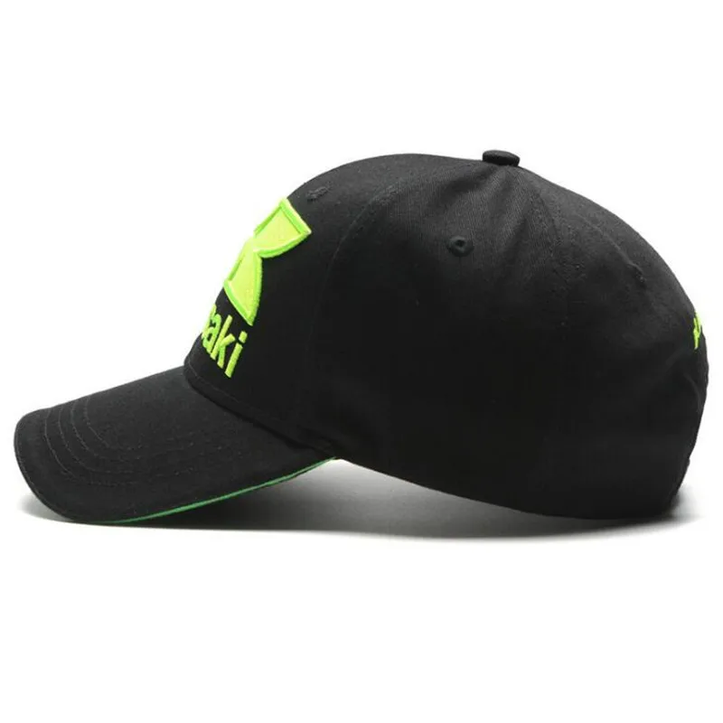 Kawasaki-gorras de béisbol de camuflaje con bordado de letras para hombre y mujer, sombreros casuales ajustables para exteriores, protector solar, primavera y otoño