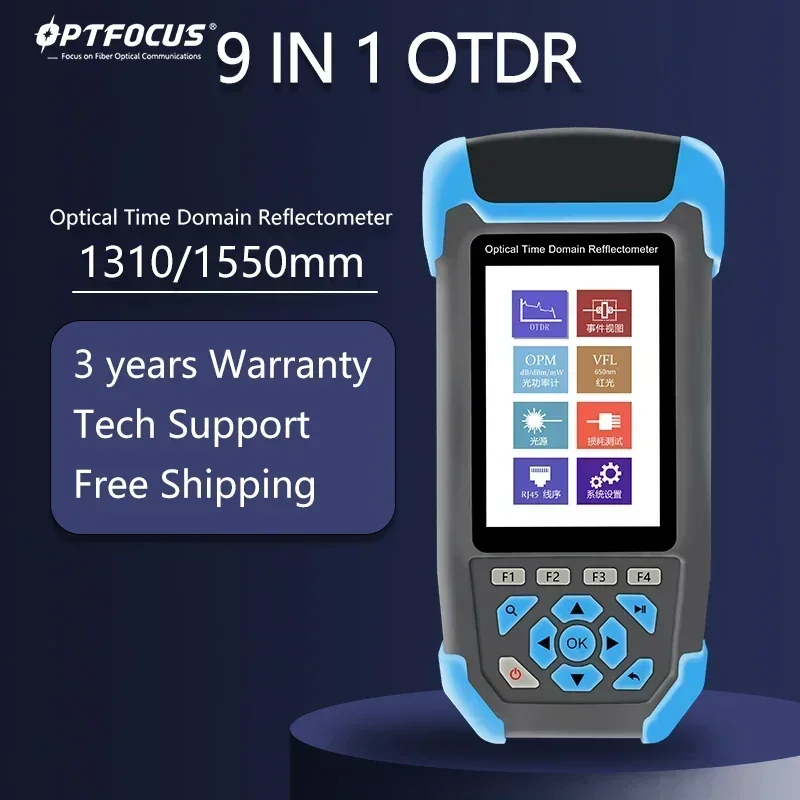 

Оптоволоконный OTDR-тестер OPTFOCUS 1310 нм 9 в 1 Высокоточный тестовый анализатор OPM VFL тестовый инструмент волоконные инструменты