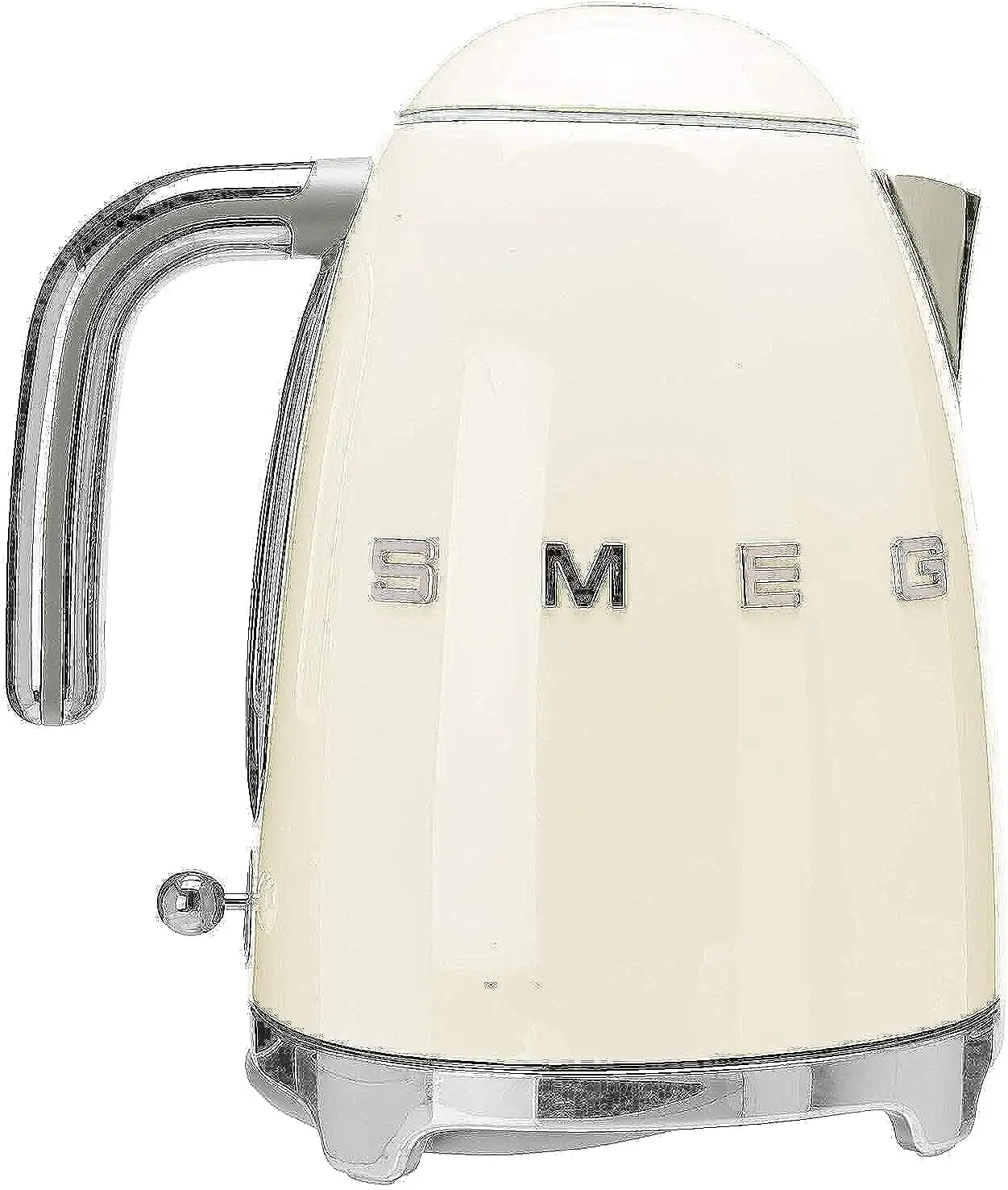 

50's Retro Style Electric Water Kettle with Automatic Shutoff, Removable Base, and Water Indicator, KLF03CRUS, Cream