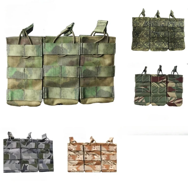 

Single/triple Magazine Pouch Little Green Man Camouflage Bag Tactical Gear Waist-sealed Magazine Hunting Accessories Sports DIY