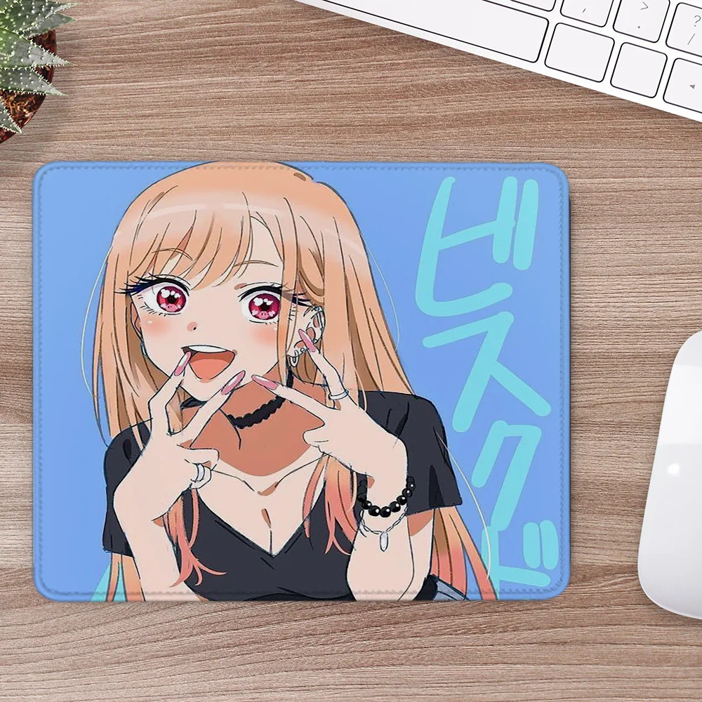 Small Computer Mouse Pad Cute Desk Accessories Office Kitagawa Marin Mousepad Gamer Gaming Mat Offices Mats Anime Gadgets Mause