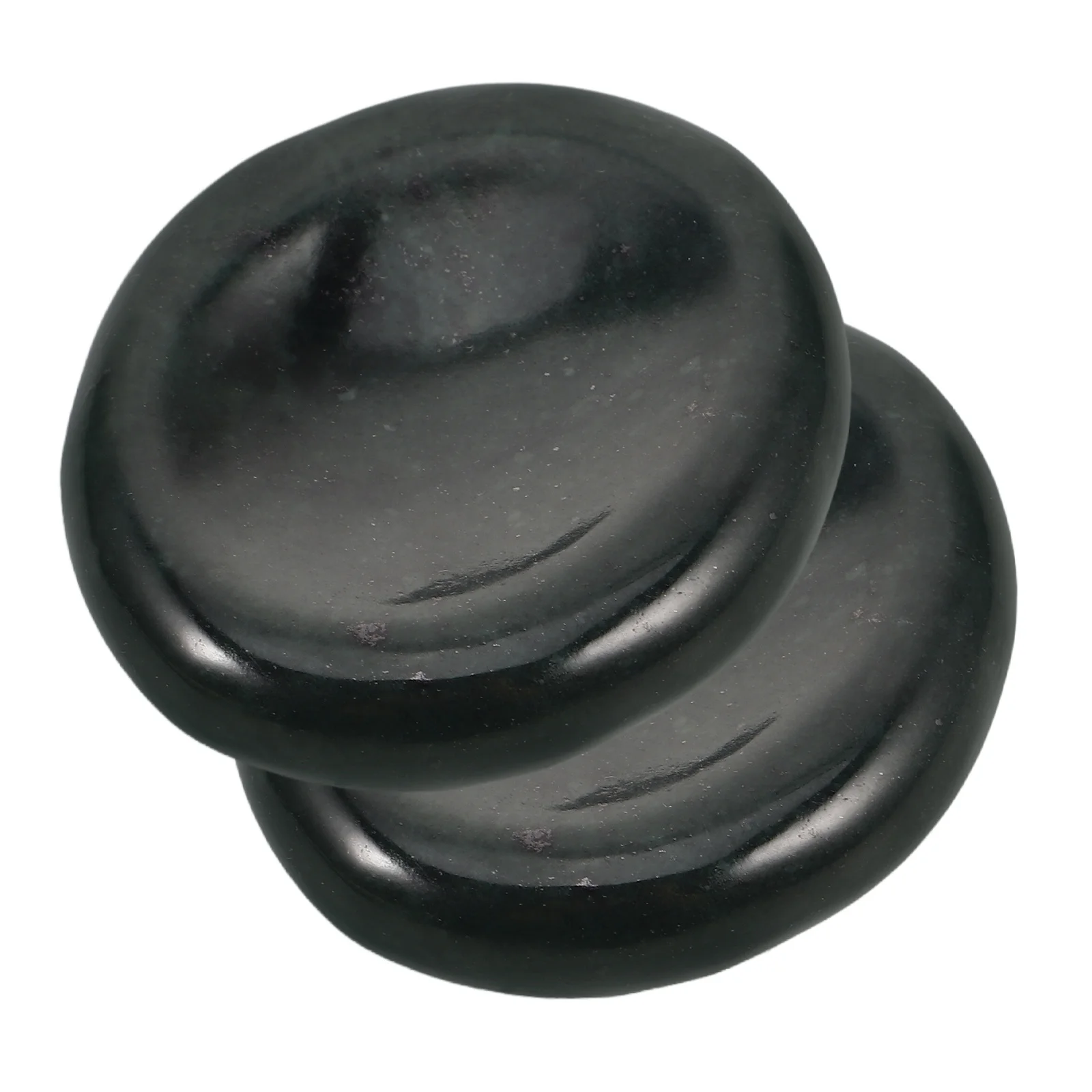 

1Pair Cool Jade Eye Mask Cold Massage Stones Portable Flat Facial Massage Stone for Puffiness Relief