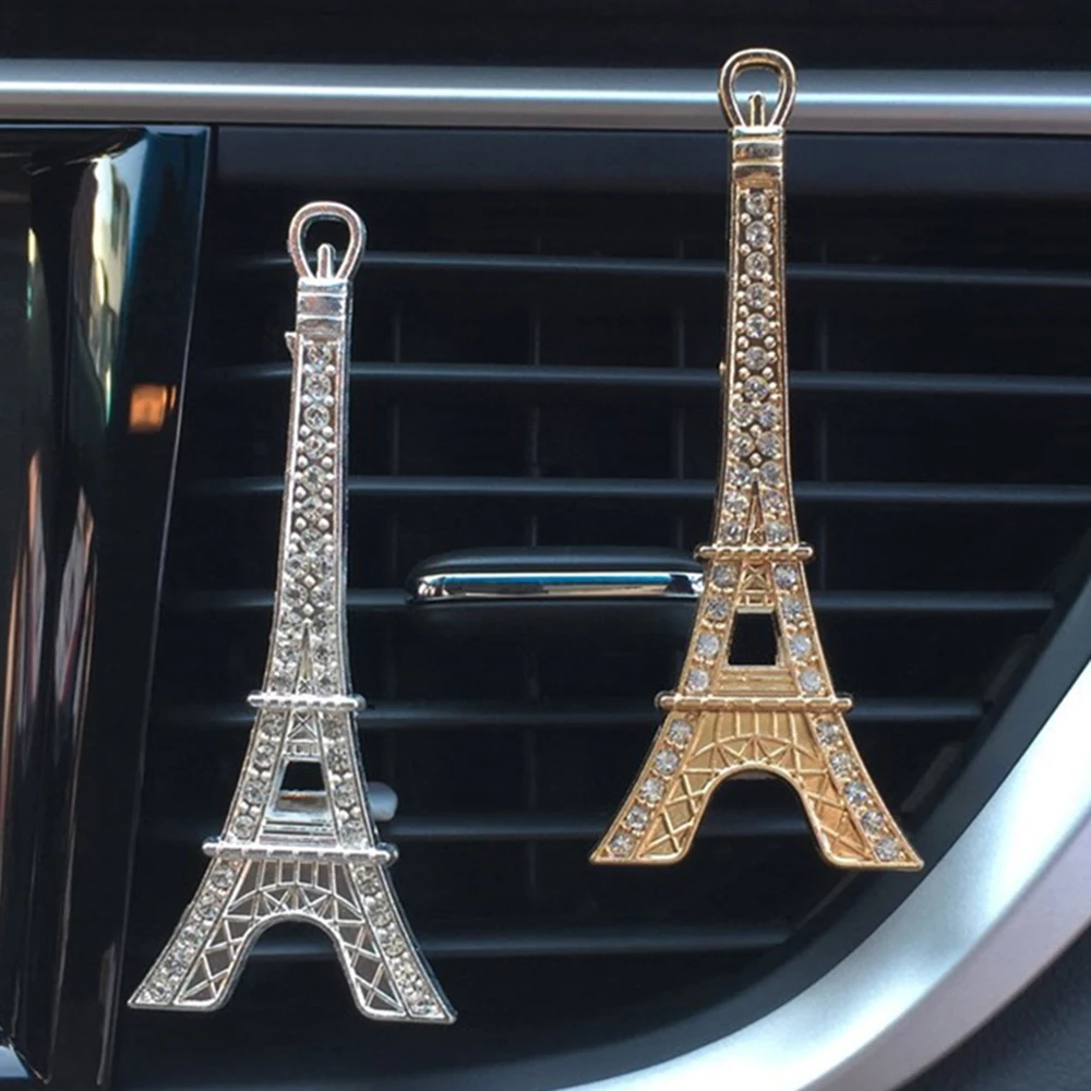 Car Ornament Air Fragrance Perfume Clip The Eiffel Tower In Paris Model Outlet  Car-styling Decoration Auto Interior Accessories