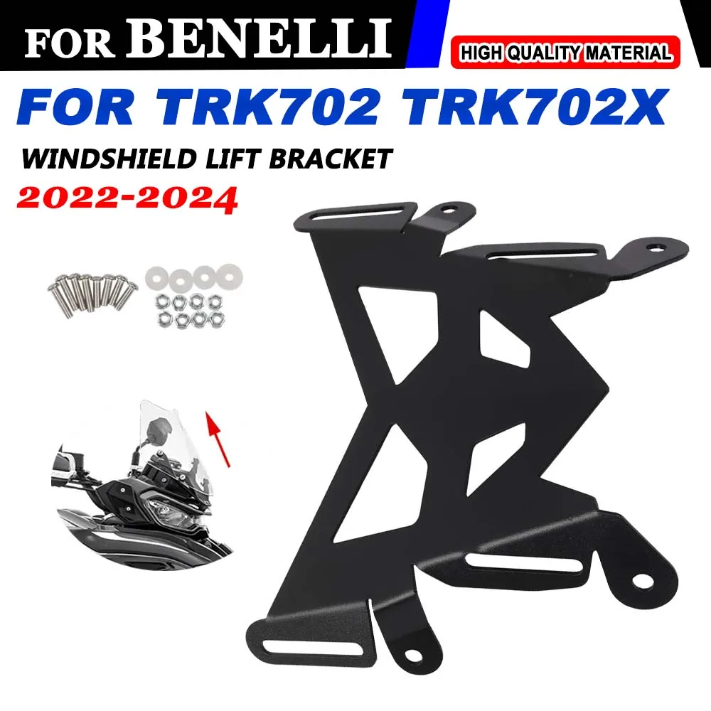 

For Benelli TRK702X TRK702 TRK 702X 702 X 2022 - 2024 Accessories Windshield Lift Bracket Windscreen Lifting Up Wind Deflector