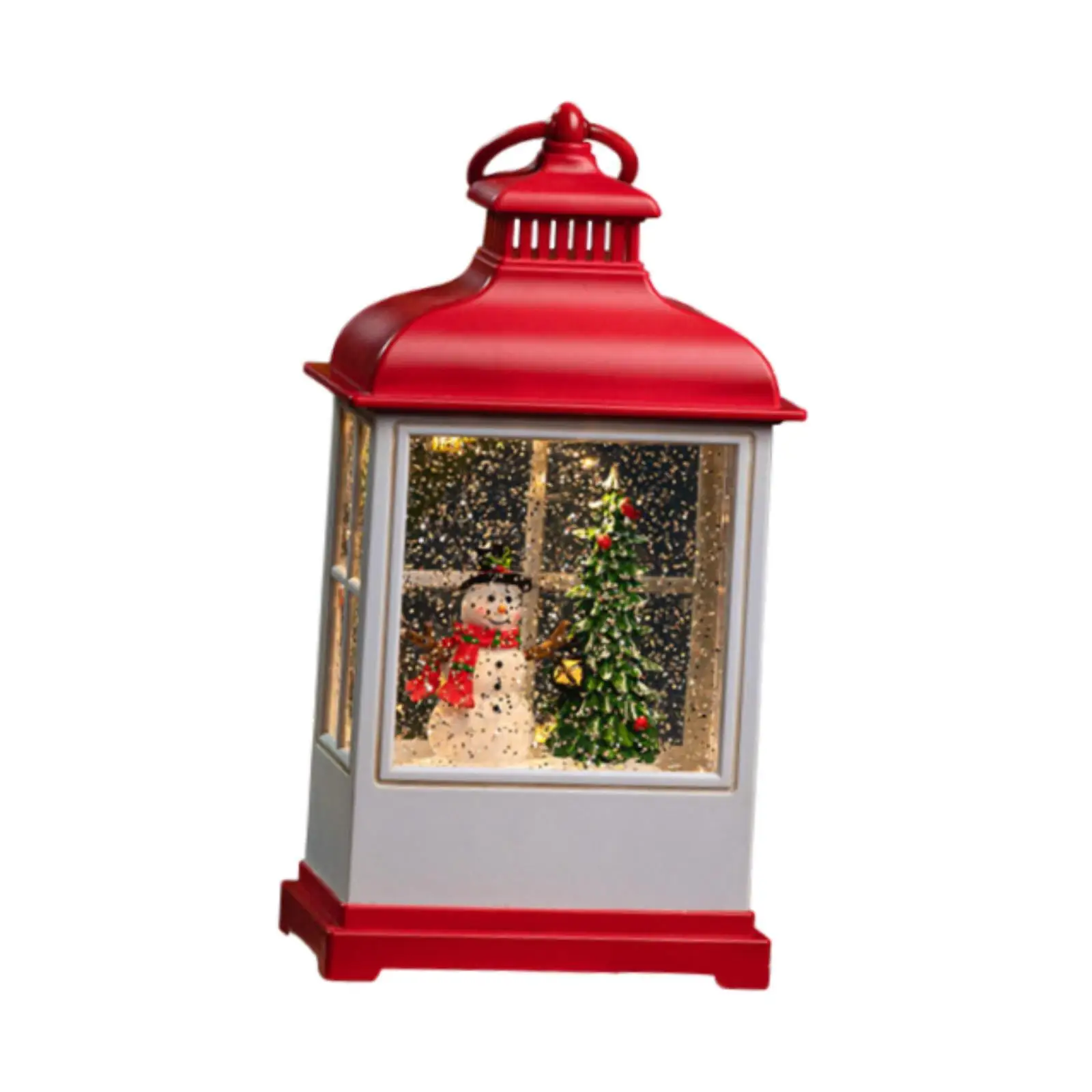 

Musical Snow Globe Lantern Musical Glittering Lantern for Indoor Living Room