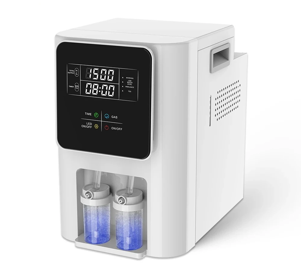 

Medical 1500ml Water Generator Inhalation Machine HHO Double Outlet Inhaler Breathing Device