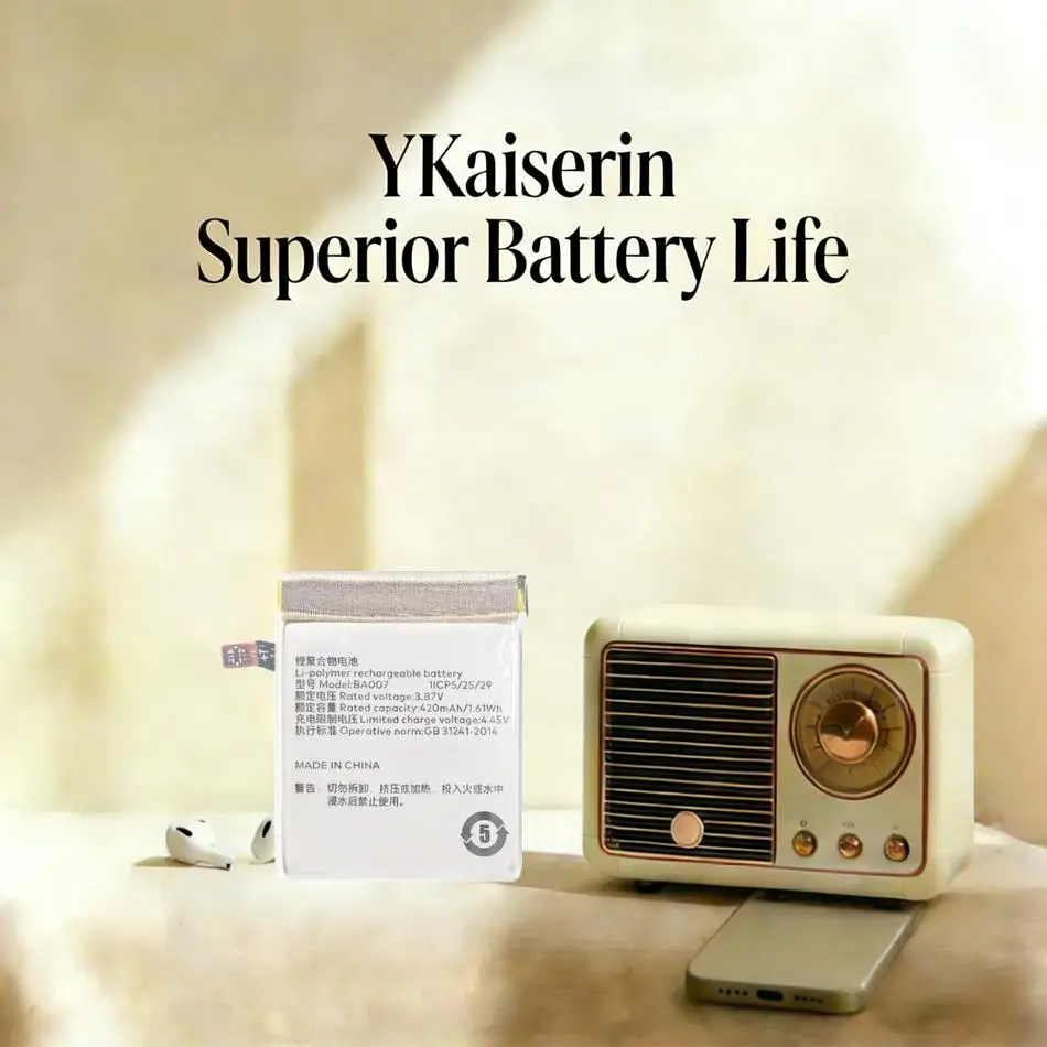 

420mah Watch Battery For Meizu Watch M007W High-Efficiency BA007