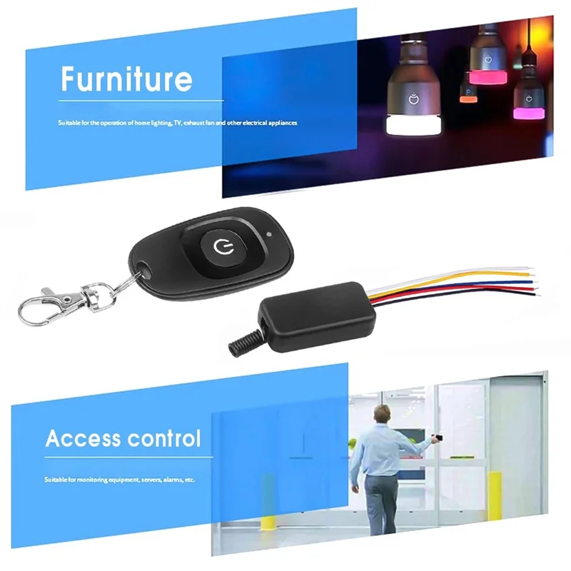 

Оптимальный DC5-12V мини-реле, переключатель дистанционного управления, небольшой контактный код обучения, беспроводной приемник-передатчик ASK 433 МГц