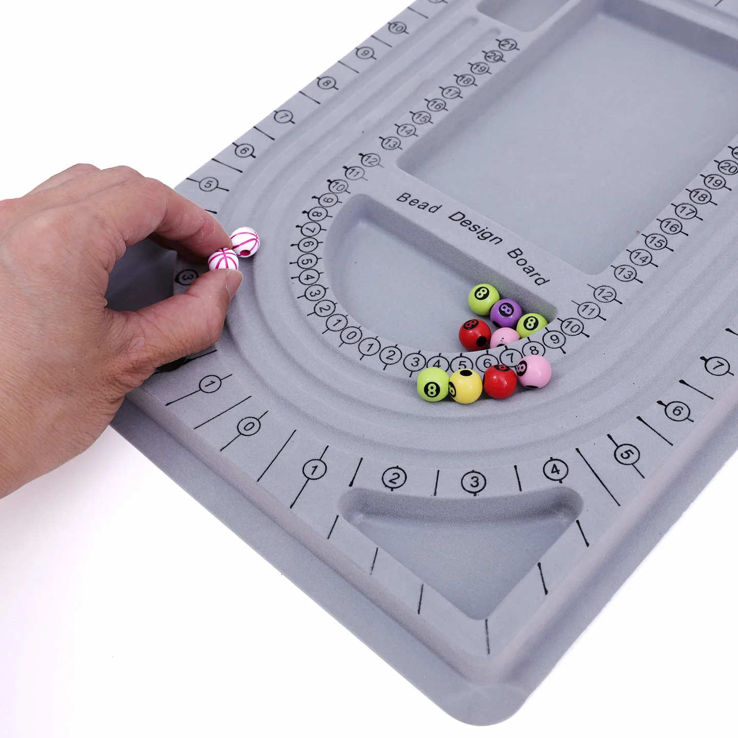 Necklace bracelet design plate DIY Jewelry Design Solid Wood Jewelry Display Plate Cultural toys bead string bracelet tray