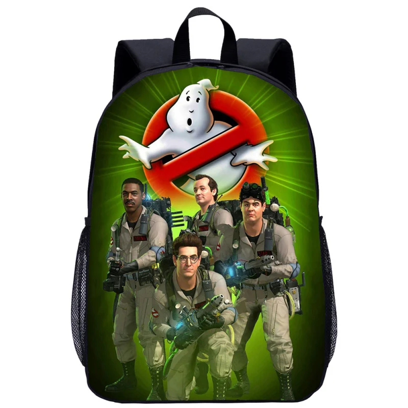 Sac à dos Ghostbusters Cartoon, sac d'école transfrontalier, grande capacité, vente en gros, 3Dht ing17Large