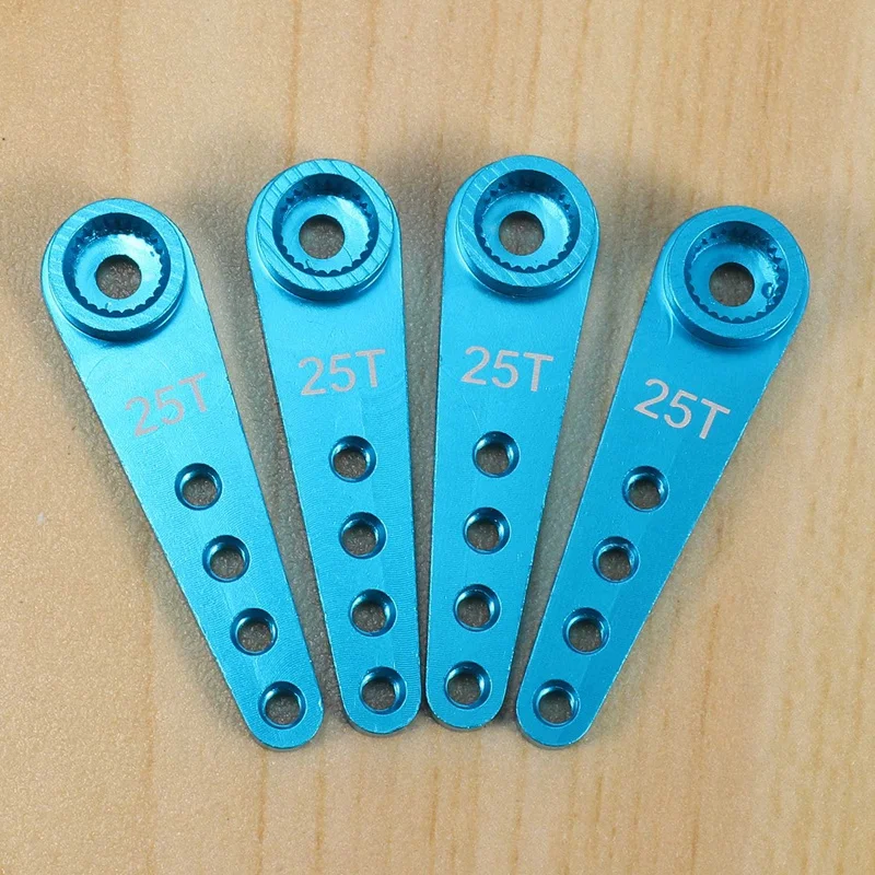 4PCS 37Mm 25T Metal Extension Steering Servo Arm Horn for RC Car Crawler Parts