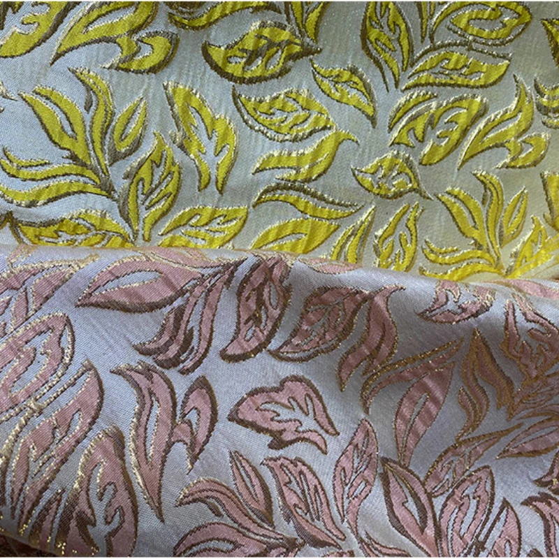 

Тканая парча, металлическая проволока, жаккардовая ткань для одежды, платье Cheongsam, дизайнерская ручная работа, материал для шитья своими руками, ткань