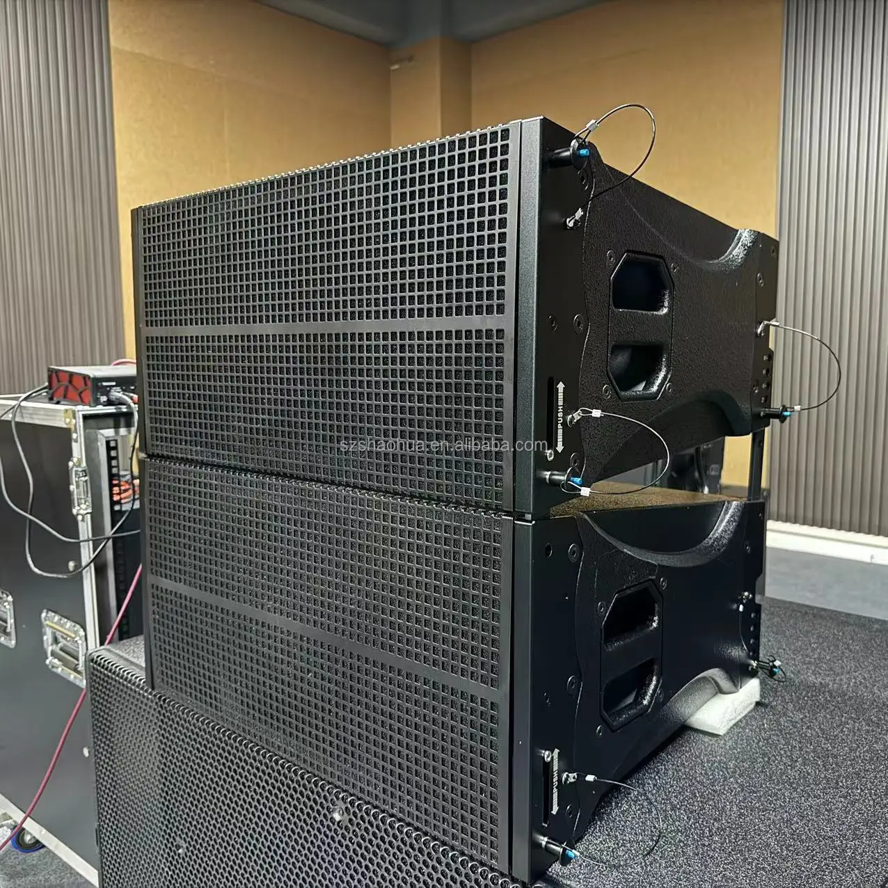 Q210 Professional Power Supply Dual 10-Inch Line Array Speaker Active Loudspeaker System Loudspeaker