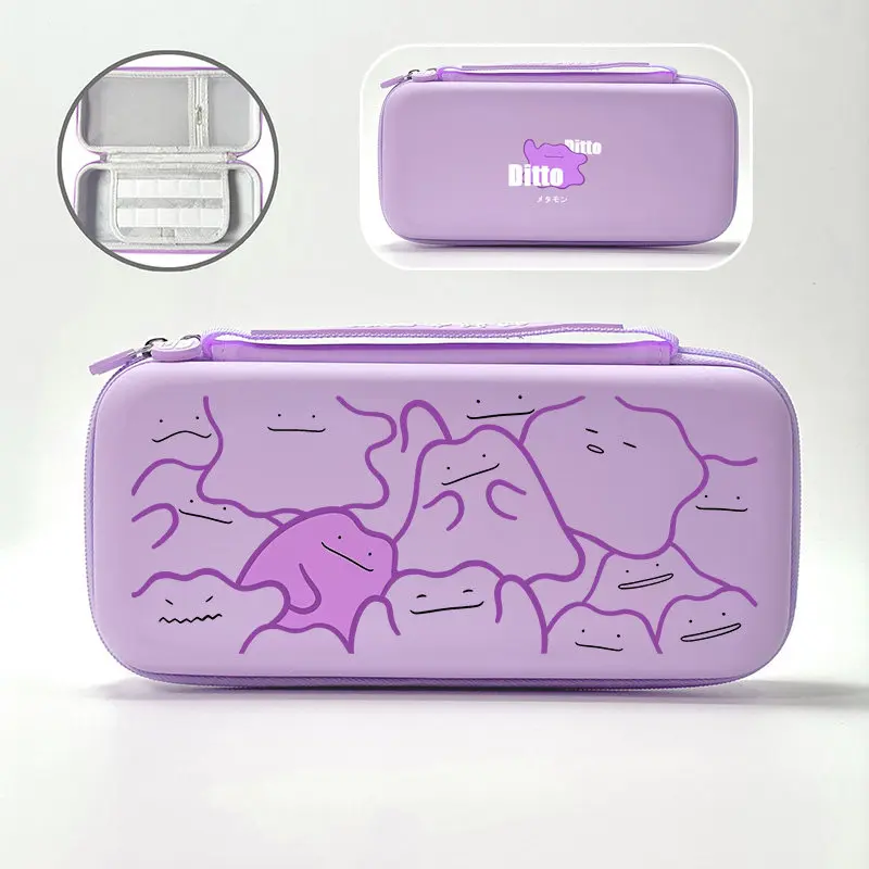 Switch 2 harde beschermhoes paars Ditto-ontwerp geschikt voor Ns Lite Switch Oled schokbestendig anti-kras cover randapparatuur