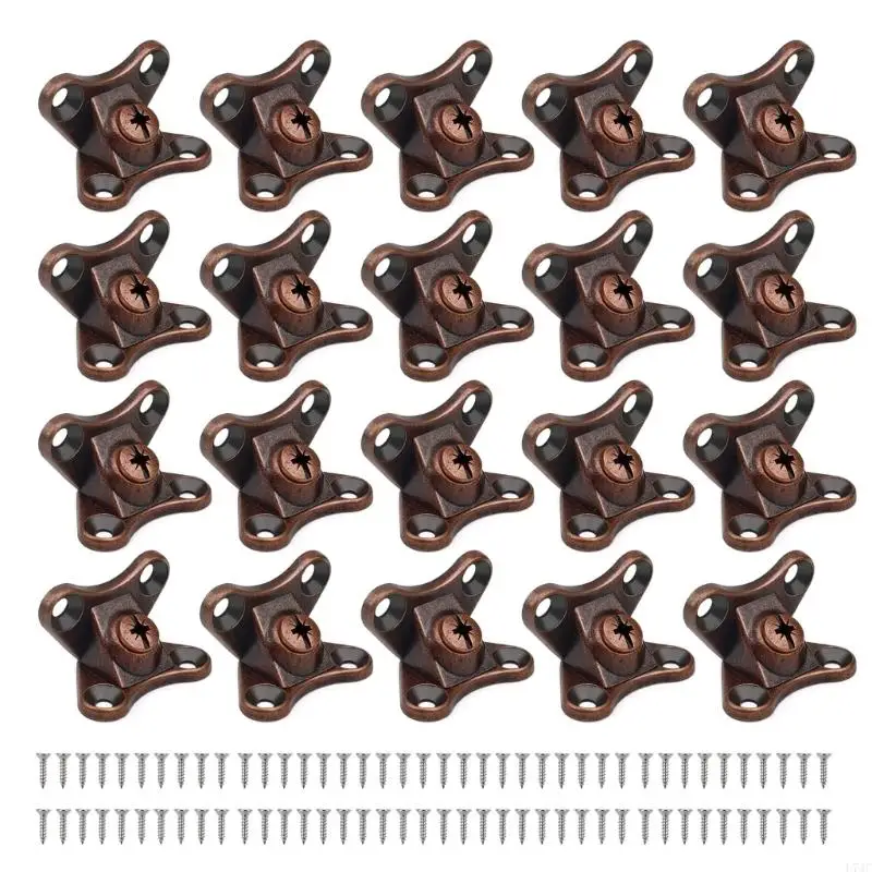 L74C 20 Pcs Corner Brace Zinc Alloy Butterfly Corner Code Heavy Duty Corner Brackets