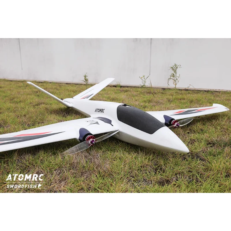 ATOMRC pesce spada ad ala fissa 1200mm modello Fpv doppio motore V-Tail Rc aereo doppio motore aliante Fpv Aircarft