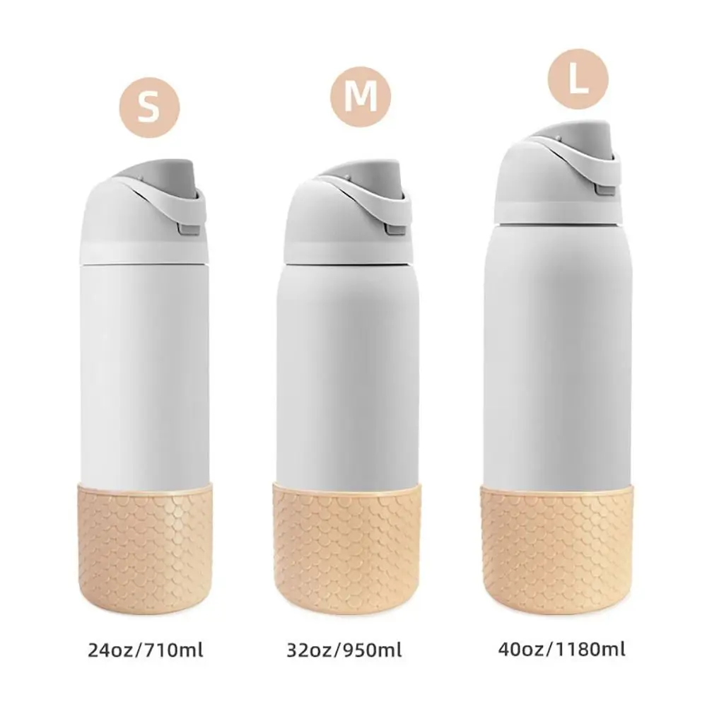 1Pcs Silicone Boot for Owala 24oz 32oz 40oz Anti-Slip Protective Sleeve Boot Bottom Base Water Bottle Accessories