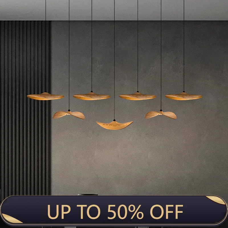 Designer Log Craft LED Ceiling Chandelier Living Room Tearoom Kitchen Table Lamps Bedroom Home Decoration Lighting Stair Lights