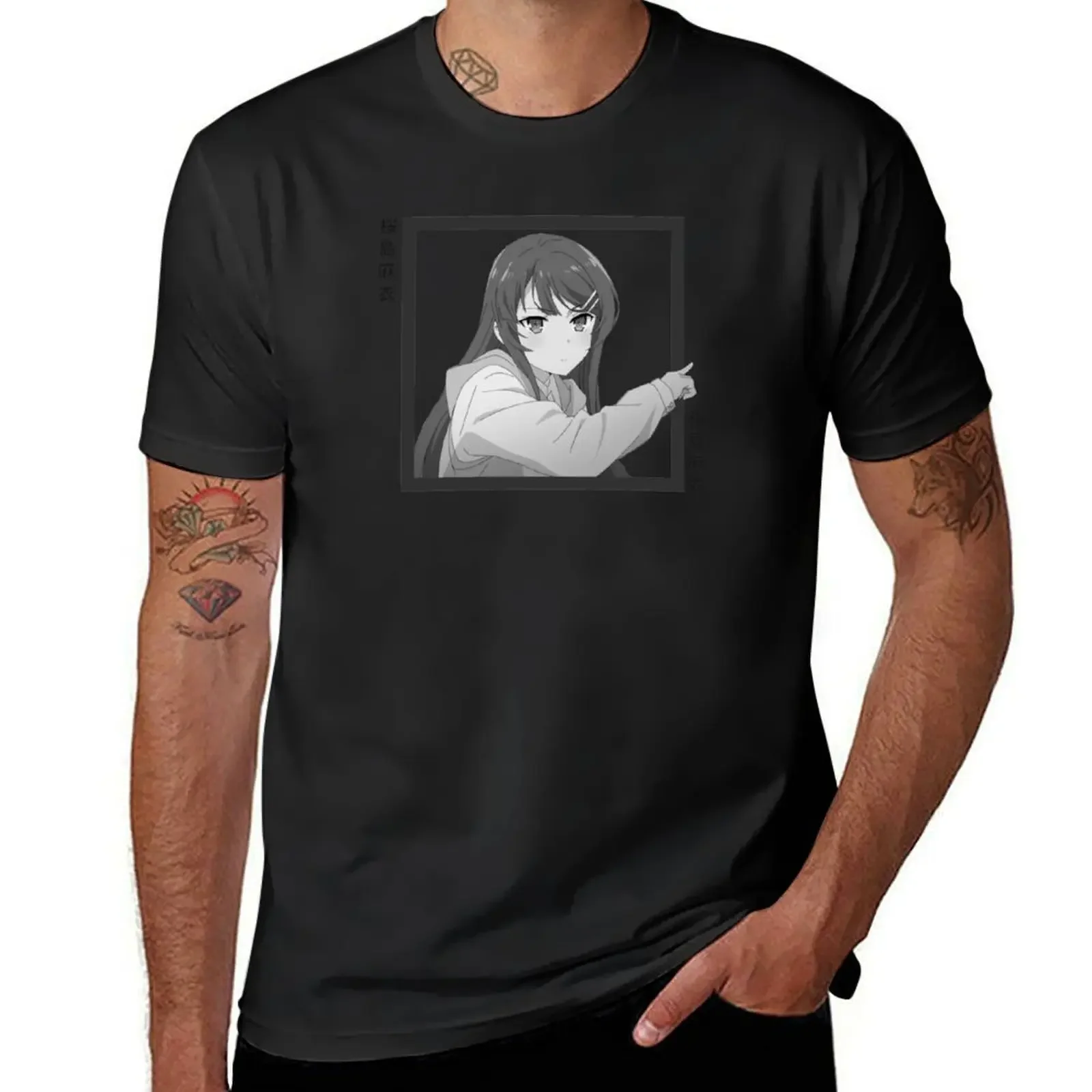 Bunny Girl Senpai Mai Box T-Shirt blacks vintage clothes customizeds mens t shirts pack