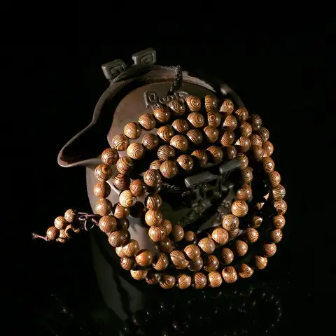 Moda gorąca sprzedaż bransoletka biżuteria wenge tybetański buddyjski drewniane koraliki modlitewne budda Mala bransoletka różaniec