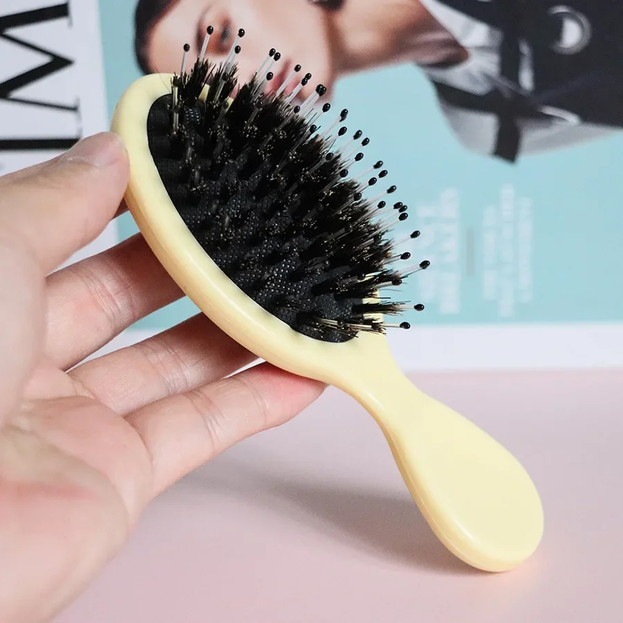 

Профессиональная расческа-щетка для волос с воздушной подушкой, предотвращающая спутывание, для гладких волос, инструмент для парикмахерских, для людей с темной кожей и вьющимися волосами